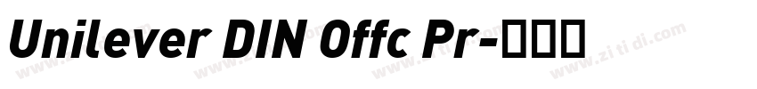 Unilever DIN Offc Pr字体转换